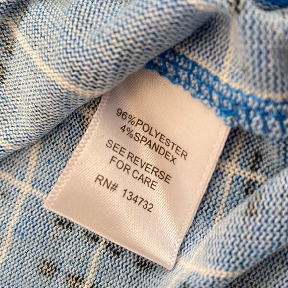 Allie&Rob Women's Long Sleeve Button-Up Drawstring Shirt, Blue Plaid, Size XL - Picture 8 of 8